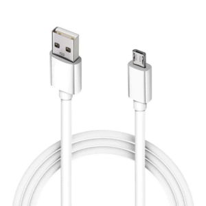 Bubble B-Type USB Fast Charging Cable | 2.4A Output, Durable PVC, Micro USB Charging Cable for Android Devices – 1 Meter (White)