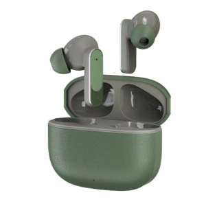 Bubble Cloud TWS Wireless Earbuds, 50H Playtime, Noise Resistance, Deep Bass, Touch Controls, Type-C Charging, Voice Assistant – Green